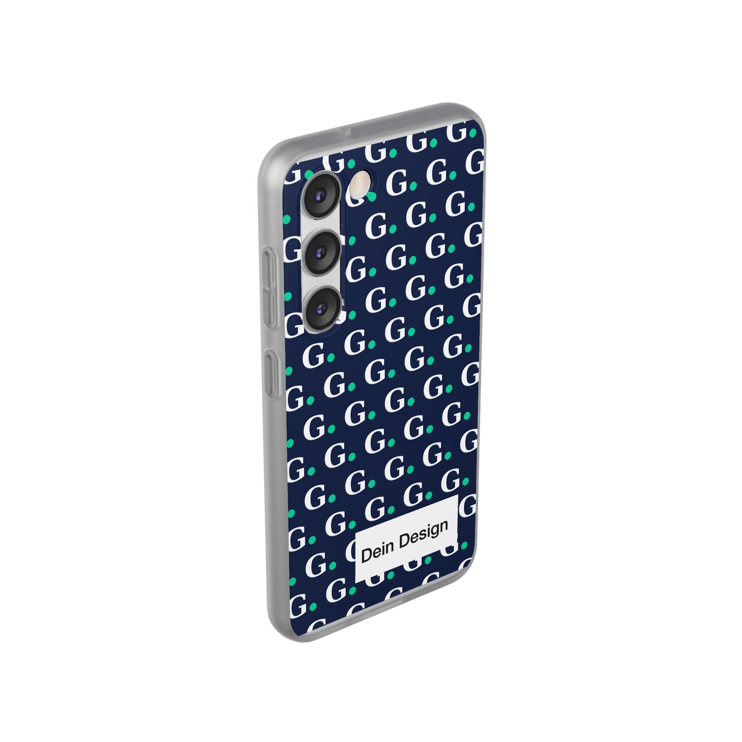 Monogram G Pattern Phone Case — Navy Repeat Initial Design