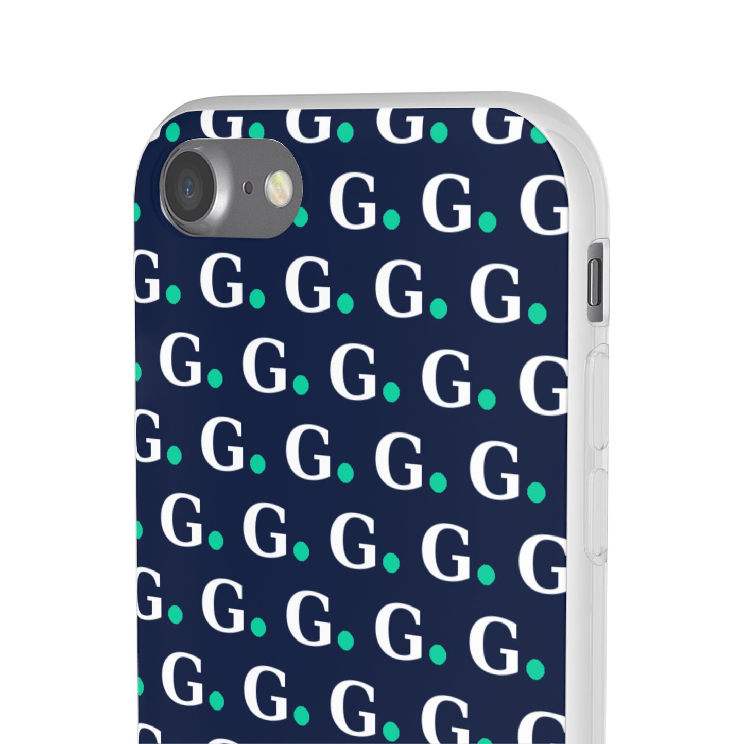 Monogram G Pattern Phone Case — Navy Repeat Initial Design