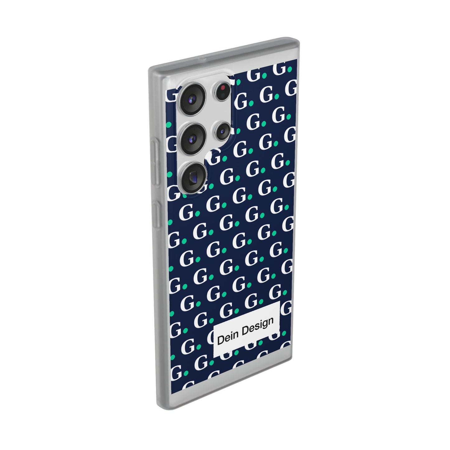 Monogram G Pattern Phone Case — Navy Repeat Initial Design