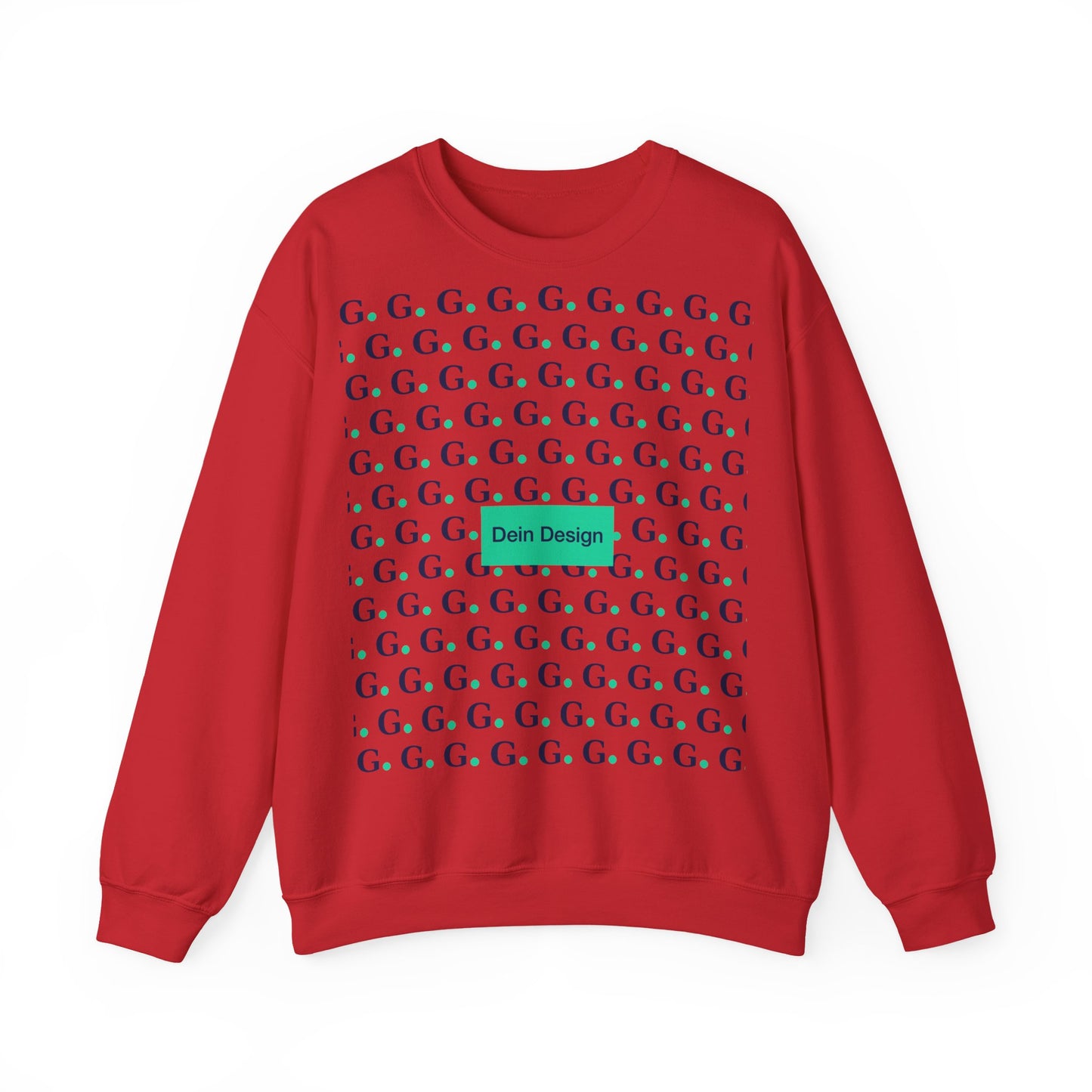 GG Pattern Crewneck Sweatshirt — Repeating "G." Logo Graphic