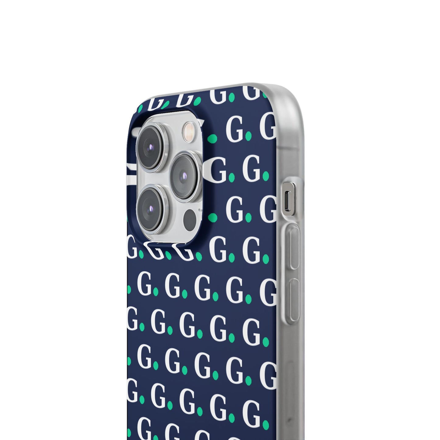 Monogram G Pattern Phone Case — Navy Repeat Initial Design
