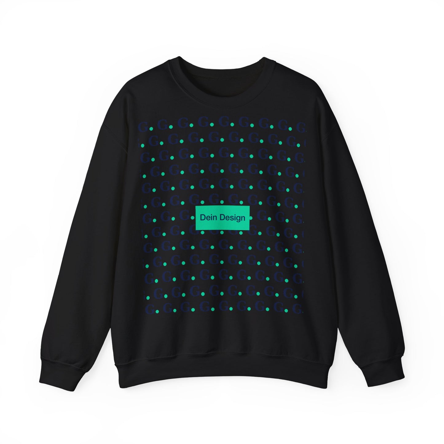 GG Pattern Crewneck Sweatshirt — Repeating "G." Logo Graphic