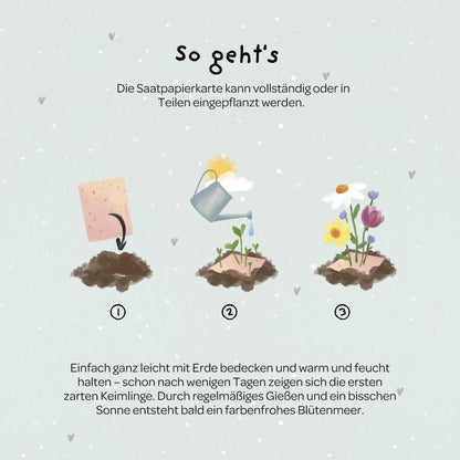 Grußkarte - Bee Happy