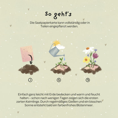 Grußkarte - Viel Erfolg, du Glückskind!