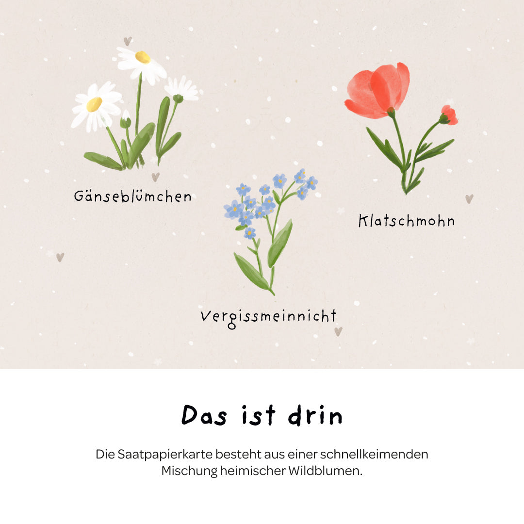 Grußkarte - Du wunderschönes Geburtstagskind