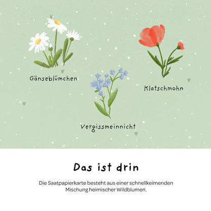 Grußkarte - Viel Glück!