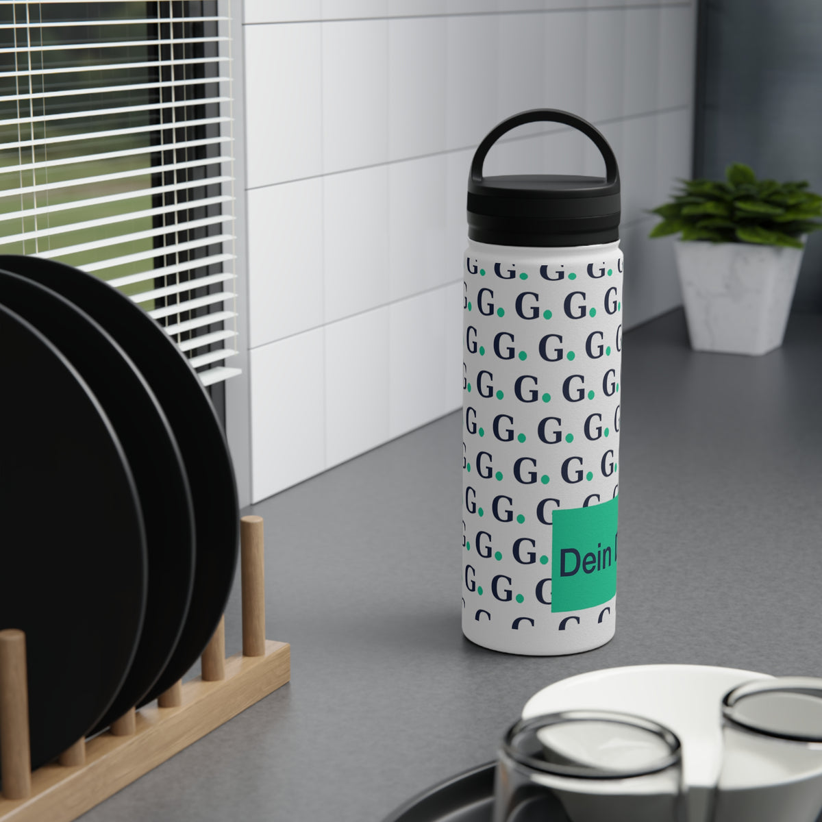 Edelstahlflasche Mit Tragegriff Firmengeschenk 11