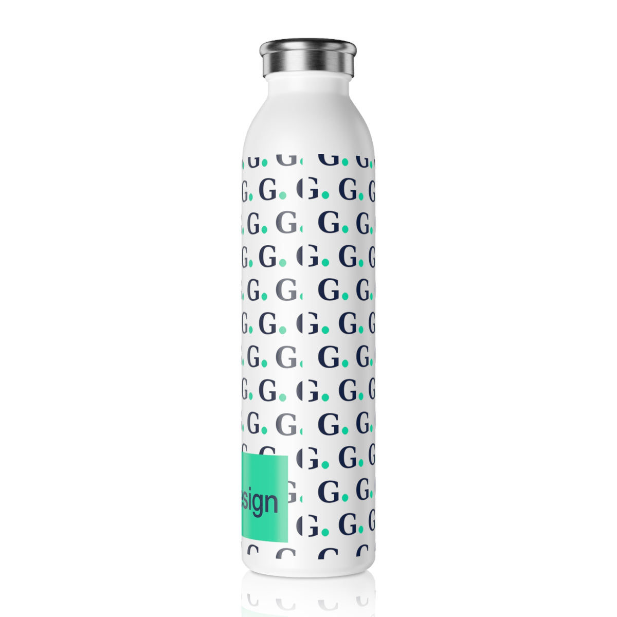 Schlanke Edelstahlflasche Firmengeschenk 05